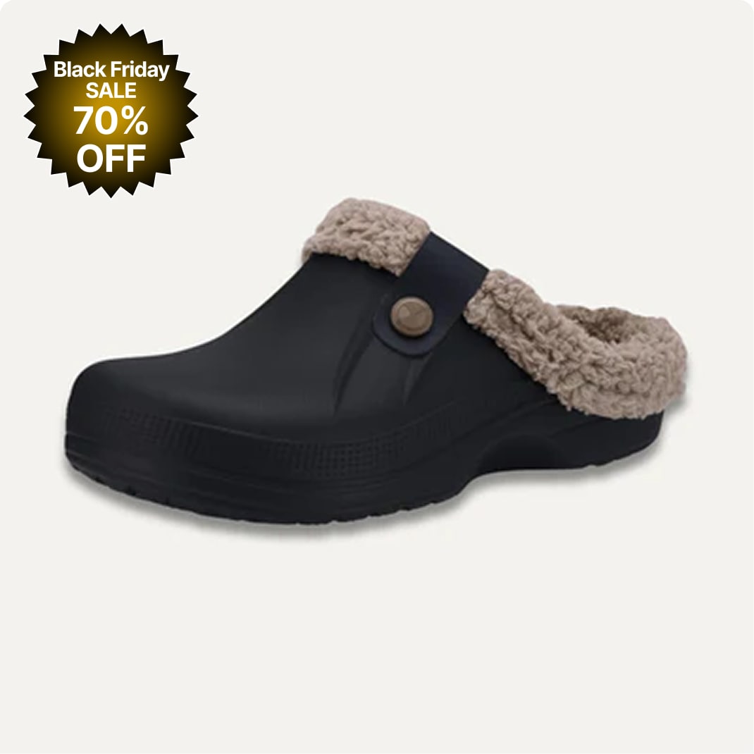 Arlo Fuzzy - Healthy & Non-Slip Comfort Clog Mules Black Friday